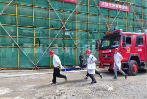 麻江縣糧食儲備冷鏈物流中心消防安全暨高空墜落安全應急演練